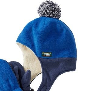 NWT L.L. Bean Mountain Classic Fleece Hat, size 6-12 months, royal blue/navy
